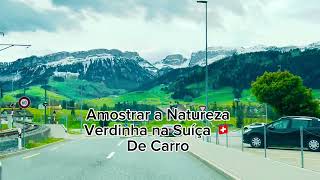 Amostrar a Natureza Verdinha na Suíça de carro