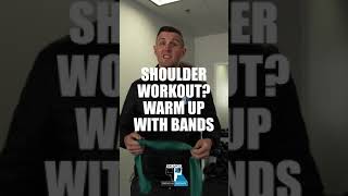 SHOULDER WORKOUT? WARM UP WITH BANDS! #Shorts