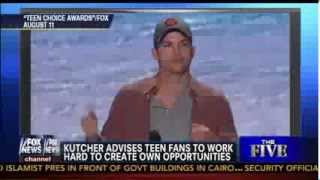 Ashton Kutcher Work Wisdom Analyzed by Greg Gutfeld - 'TheFive' - 8/13/13