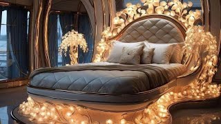 luxurious furniture fairy tail bed design and a king size royal bed design Italian furniture design