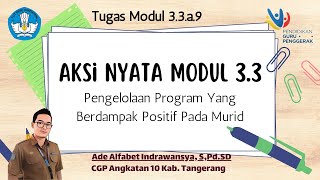 Tugas Modul 3.3.a.9 - Pengelolaan Program Yang Berdampak Positif Pada Murid