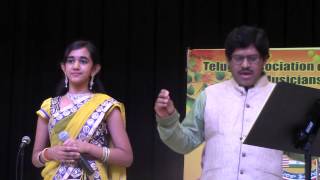 Shreya, Rama Chari sing Jhummandinadam for LMA Swararchana at St Mary's on Aug 23rd 2015