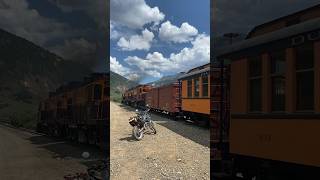 Not a bad spot to be caught by a train #dualsport #train #dirtbike #enduro #motorcycle #offroad