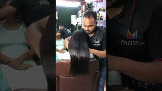 Matrix hair smoothening