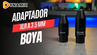 Adaptador Plug 3.5 mm a XLR Boya Conecta tu microfonos a tu Grabadora Zoom