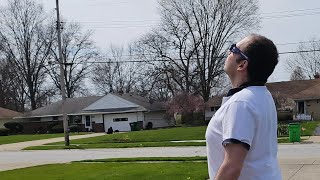 4K Cleveland, Ohio Suburbs area Solar Eclipse 2024. Part 2