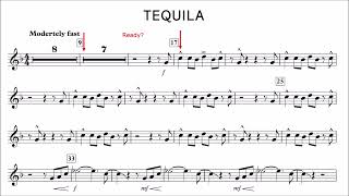 Alto Saxophone Play-Along - Tequila - with sheet music