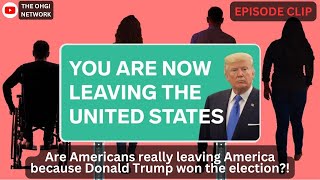 Apparently Americans are fleeing the country because Donald Trump won!