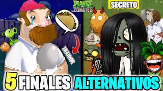 5 FINALES ALTERNATIVOS de Plantas Vs Zombies que RESULTARON ser FALSOS!!