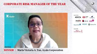 Corporate Risk Manager of the Year - Ms Maria Victoria A Tan, Ayala Corporation