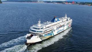 BC Ferries Coastal Renaissance arriving at Duke Point - DJI Mini 3