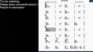 Gernald Marks All Of Me Backing Track