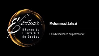 Prix d’excellence 2023 du partenariat remis à Mohammad Jahazi