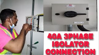 #How#to#connect#Three#Phase#Isolator| 40A Three Phase Isolator Connection Part 2