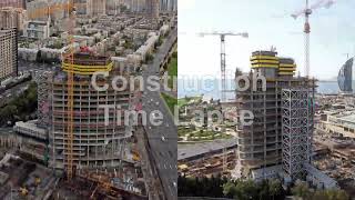 Construction Time Lapse Port  Baku Tower 2, Time Lapse photography, Time Lapse video, Baku Time Laps