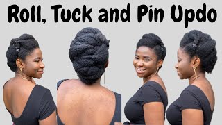 HOW TO: SIMPLE UPDO FOR NATURAL HAIR| Step by Step Tutorial