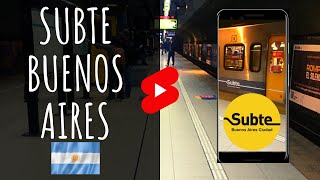 🚇 SUBTE de Buenos Aires 🇦🇷 | #SHORTS 🔴