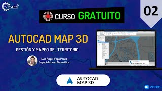 🌎 Curso ¡GRATIS! de AutoCAD Map 3D #02 | CAEG