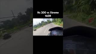 hero xtreme 160r ride || Ns 200 vs Xtreme160R #shorts #viral #shortsfeed #short #MWxARJUN #hero