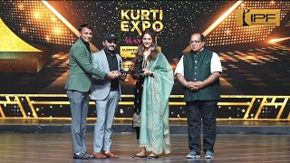 ANU FABRICS, INDORE  |  ICONIC BRAND AWARD Given by Actress RAKULPREET SINGH  |  RAGHANI