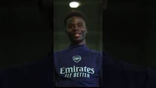 Bukayo Saka’s smile when being asked about Mikel Arteta’s new contract. 🥹