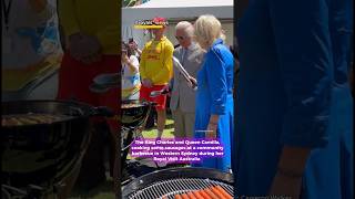 The King Charles and Queen Camilla, cooking some sausages #kingcharles #queencamilla #royalfamily