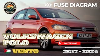 VOLKSWAGEN POLO 6G ( VENTO) FUSE DIAGRAM || 2017 - 2024