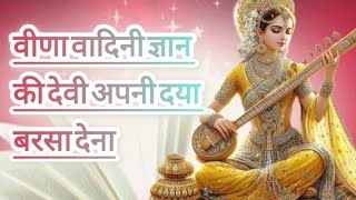 वीणा वादिनी ज्ञान की देवी अपनी दया बरसा देना #devotional #bhajan #bhakti #gyaras vina Vadini #video