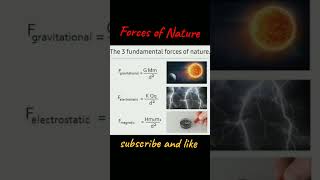 Forces in nature || gravity,electro  static ,magnetic ||physics#shorts #yt  #viral#gyan #formula#edu