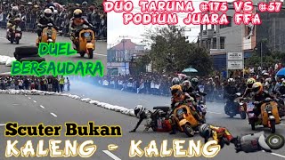 SALING SENGGOL SKUTER VESPA FFA | PERSAINGAN TERDEPAN DUA BERSAUDARA FFA VESPA ROAD RACE BUKITTINGGI