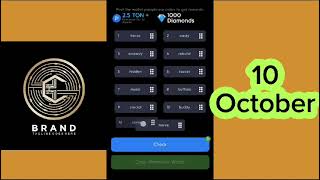 Holdcoin Passphrase daily 11 October | Holdcoin earn diamonds daily | Hold Coin Diamond Reclaim