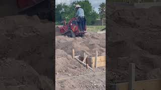 Trenching footings for new home foundation. #fyp #diy #chamba #jale #construction #builder