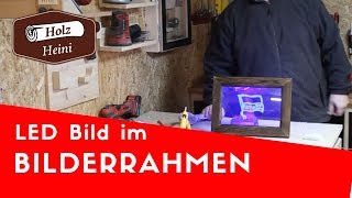 LED Bild im Bilderrahmen