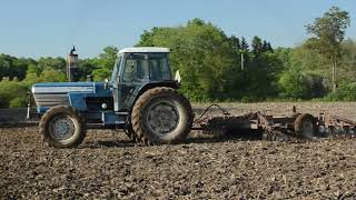 Ford Tractor Discing Field for Spring Planting