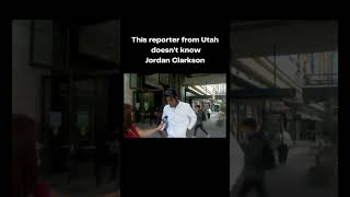 This reporter from Utah doesn't have a clue who Jordan Clarkson is! 🤣🤣 #jordanclarkson #shorts