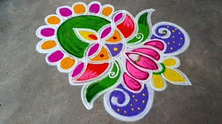 karthikai deebam simple vilakku rangoli/amazing vilakku kolam/easydeebam muggulu/gokulramya kolangal