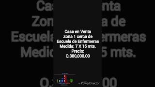 Casa en Venta Zona 1 cerca de Escuela de Enfermeras Quetzaltenango