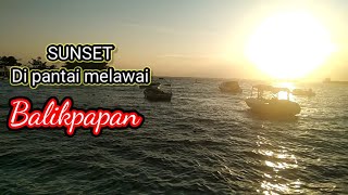 Pantai melawai,Balikpapan di sore hari.#Shortsvideo