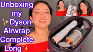 Unboxing My Dyson Airwrap Complete Long | Dyson Curls | Dyson Hair | How to use Dyson | Shiny Curls