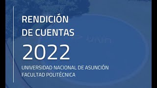 Rendición de cuentas 2022 de la FP-UNA