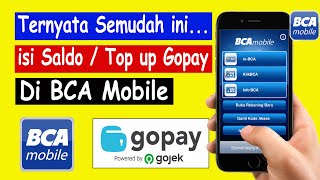 cara isi saldo gopay lewat bca mobile