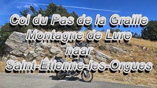 Col du Pas de la Graille Montagne de Lure naar Saint-Étienne-les-Orgues Honda CRF 1000 ATAS