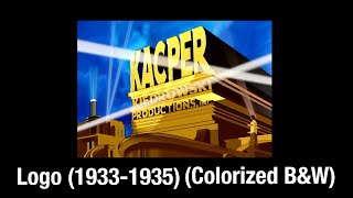 Kacper Kiedrowski Productions, Inc. logo (1933-1935) (Colorized B&W) | KKP/KMP