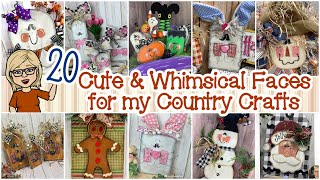 👩🏻‍🎨🎨 - 20 Cute Whimsical Painted Face DIYS - Scarecrow, Ghosts, Jack-o-Lanterns, Bunnies, Santas