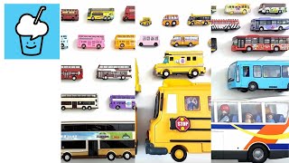 Single decker bus Double decker bus School bus collection tomica トミカ VooV ブーブ 変身 lego playmobil