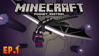 Kalahkan Ender Dragon Ep.1 - Misi Dimulai!! - Minecraft PE (Pocket Edition) Indonesia