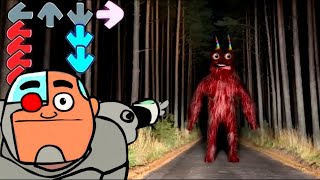 Guys look, But's a MONSTER | FNF MOD | Trevor Henderson | Garden of Banban 2 in Real Life