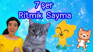 7şer ritmik sayma şarkısı( Kara basma iz olur) yedişer ritmik sayma kolay ezber ilkokul matematik