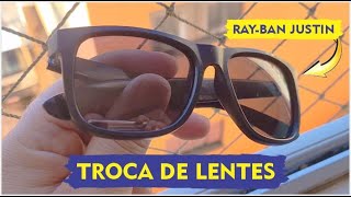 Adeus, lentes antigas! Olha só como ficou o meu Ray-Ban com as lentes novas