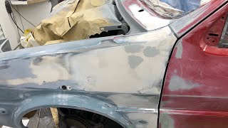 Part 3 Austin Mini  metro classic car restoration  😡 NIGHTMARE PANEL GAPS not mg / rover